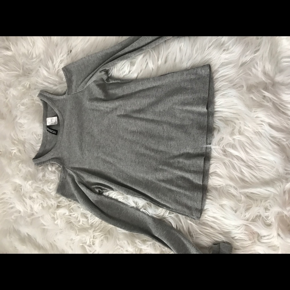 cold shoulder long sleeve shirt